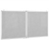 Tableau blanc magnétique pliable 120x60x1,7 cm aluminium 