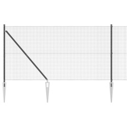 Clôture avec poteaux Gris 1.2 x 25 m 