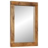 Miroir 70x50 cm bois de manguier massif et verre 