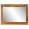 Miroir 70x50 cm bois de manguier massif et verre 