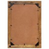 Miroir 70x50 cm bois de manguier massif et verre 