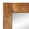 Miroir 70x50 cm bois de manguier massif et verre 