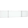 Tableau blanc magnétique pliable 200x40x1,7 cm aluminium 