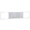 Tableau blanc magnétique pliable 200x40x1,7 cm aluminium 