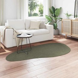 Tapis Vert forêt 100 x 200 cm Laine 