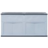 Boîte de rangement de jardin 320 L Gris Noir 
