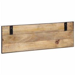 Porte-manteaux 2 pcs 80x8x25 cm bois de manguier massif brut 