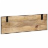 Porte-manteaux 2 pcs 80x8x25 cm bois de manguier massif brut 
