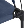 Lit surélevé pour chien avec toit amovible bleu marine XL acier 