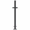 Portail de jardin anthracite 105x80 cm acier conception d'herbe 