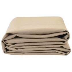 Tissu de rechange pour auvent Beige 10x1,6 m 