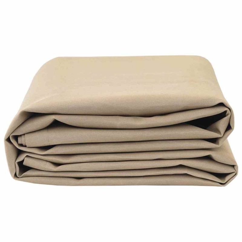 Tissu de rechange pour auvent Beige 10x1,6 m 