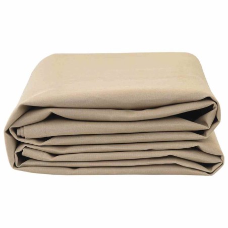 Tissu de rechange pour auvent Beige 10x1,6 m 