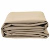 Tissu de rechange pour auvent Beige 10x1,6 m 