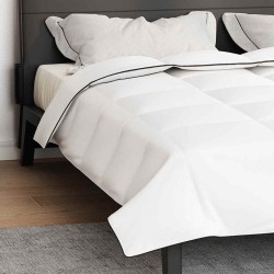 Duvet d'hiver Blanc 240 x 260 cm Polyester Pêche 105gsm 