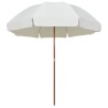 Parasol de jardin avec mât en acier 300 cm sable 