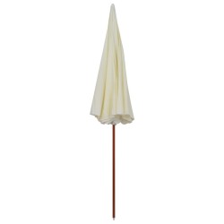 Parasol de jardin avec mât en acier 300 cm sable 