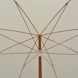 Parasol de jardin avec mât en acier 300 cm sable 