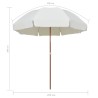 Parasol de jardin avec mât en acier 300 cm sable 