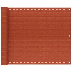 Écran de balcon Orange 75x500 cm PEHD 