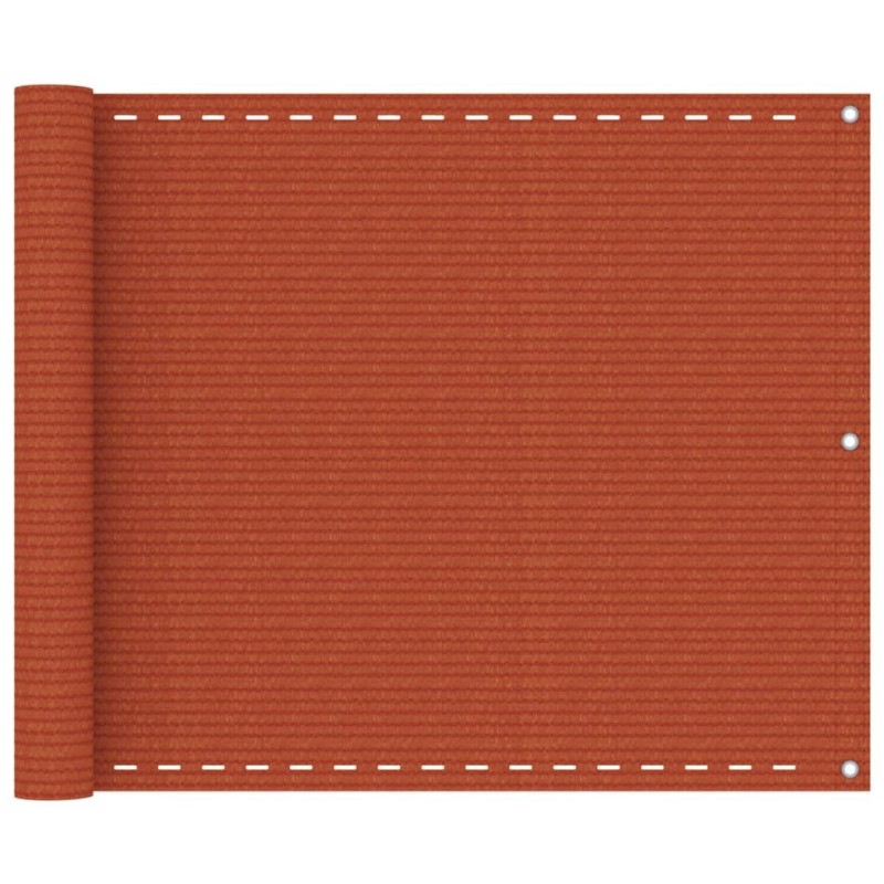 Écran de balcon Orange 75x500 cm PEHD 