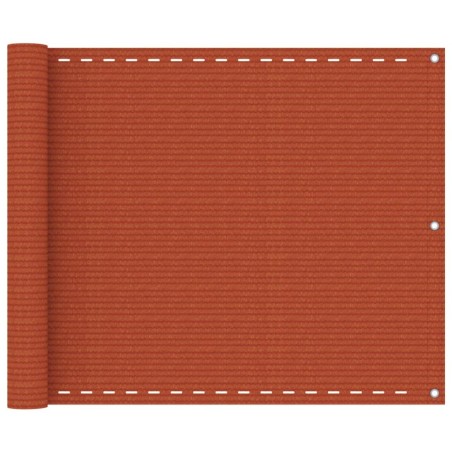 Écran de balcon Orange 75x500 cm PEHD 