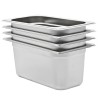 Récipients Gastronorm 4 pcs GN 1/3 150 mm Acier inoxydable 