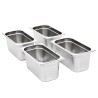 Récipients Gastronorm 4 pcs GN 1/3 150 mm Acier inoxydable 
