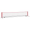 Filet de tennis noir et rouge 494,5 x 90 x 87 cm Polyester 