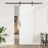 Porte coulissante avec kit de quincaillerie 'ORKDAL', en bois massif blanc de pin. 