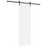 Porte coulissante avec kit de quincaillerie 'ORKDAL', en bois massif blanc de pin. 