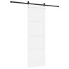 Porte coulissante avec kit de quincaillerie 'ORKDAL', en bois massif blanc de pin. 