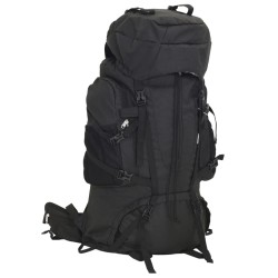 Sac à dos de randonnée noir 60 L tissu oxford 