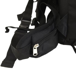 Sac à dos de randonnée noir 60 L tissu oxford 