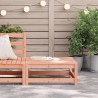 Repose-pied de jardin 70x70x30 cm massif de douglas 