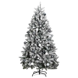 Sapin de Noël artificiel articulé 300 LED et boules 240 cm 