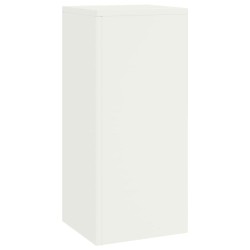 Supports de Plantes d'Extérieur set de 2 blancs, 24x24x55 cm, Acier 