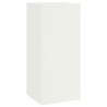 Supports de Plantes d'Extérieur set de 2 blancs, 24x24x55 cm, Acier 