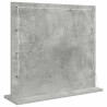 Miroir de maquillage avec lumières LED Gris béton 60x55x18 cm 