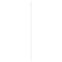Porte coulissante avec kit de quincaillerie blanche 73,5x211 cm en bois massif de pin 