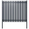 Panneau clôture Anthracite 174,5x170 cm Acier enduit de poudre 