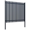 Panneau clôture Anthracite 174,5x170 cm Acier enduit de poudre 