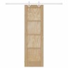 Porte coulissante avec quincaillerie 61x198.5 cm Bois massif Pin 