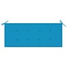 Banc Batavia avec coussin bleu 120 cm Bois de teck massif 