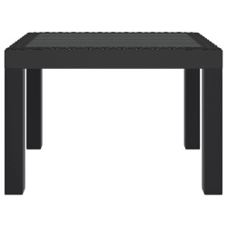 Table de jardin anthracite 59x47x40 cm PP 
