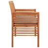 Banc de jardin 3 places avec coussin 150cm Bois d'acacia massif 