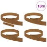 Bordure de jardin 4 pcs Rouillé 450 x 10 cm 