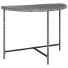 Table de jardin Gris 100x50x75 cm Résine tressée 
