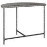 Table de jardin Gris 100x50x75 cm Résine tressée 