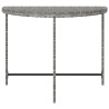 Table de jardin Gris 100x50x75 cm Résine tressée 